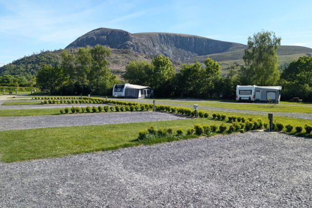 Fully service hardstanding pitches